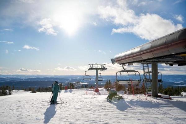 Leilighet Med Panoramautsikt Sjusjoen Innendors Parkering Экстерьер фото
